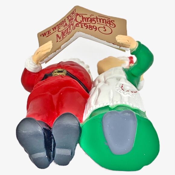 Hallmark Keepsake Ornament Christmas Tree Holiday Duet 1989 Mr & Mrs Claus w Box - Picture 5 of 11